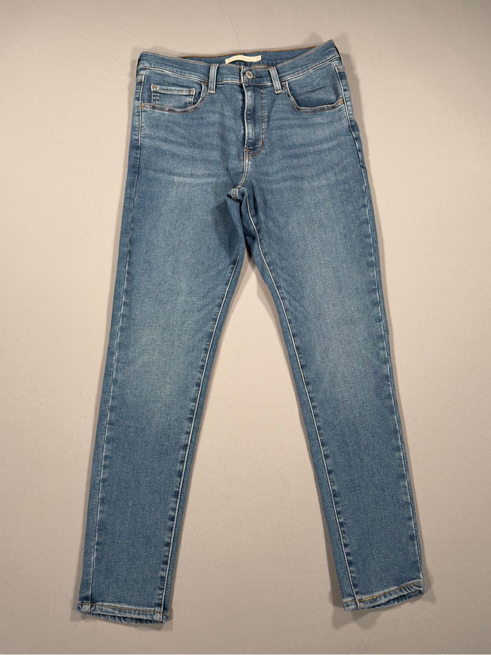 Levi's 720 High Rise Super Skinny Jeans Womens 30x27 Medium Wash Stretch Denim